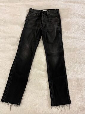 RE/DONE Women’s Black Slim Straight Jeans